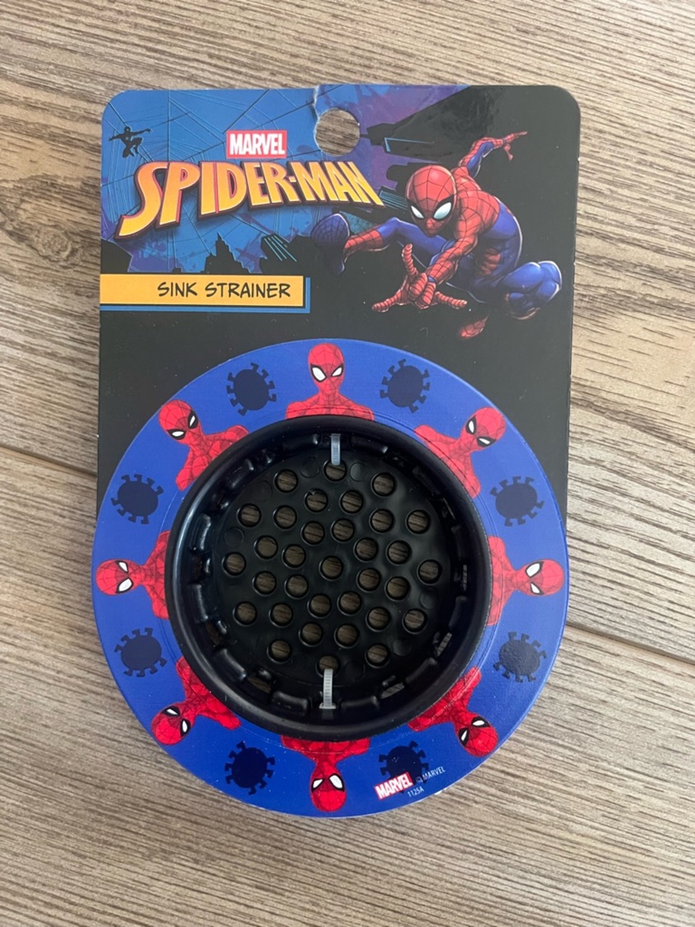 Blue & Black Spider-Man Sink Strainer